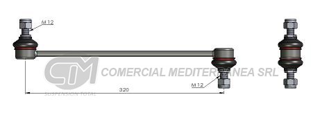 BIELETA DE SUSPENSION DEICAS PEUGEOT 406/607 - CITROEN C5 DELANTERA L