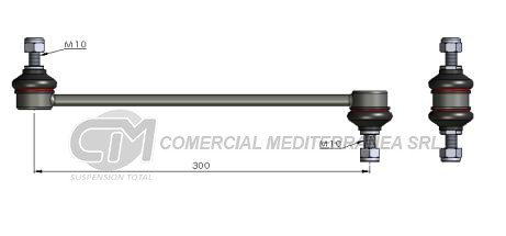 BIELETA DE SUSPENSION DEICAS FIAT PUNTO 07/. BIELETA BARRA ESTAB. DE
