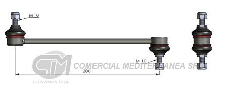 BIELETA DE SUSPENSION DEI CAS FORD FIESTA MAX 03--> / FIESTA ONE 05-->