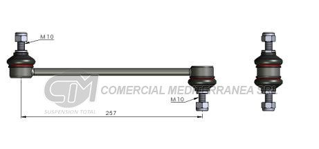 BIELETA DE SUSPENSION DEI CAS CHEVROLET AVEO 09--> / AGILE 09--> / MON