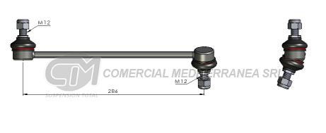 BIELETA DE SUSPENSION DEI CAS CHEVROLET CAPTIVA 06--> / TRACKER 2012 /