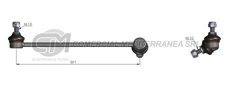 BIELETA DE SUSPENSION DEI CAS HONDA FIT 03-->09 // DELANTERA DERECHA
