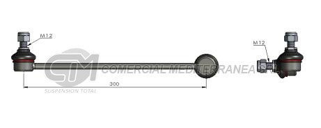 BIELETA DE SUSPENSION DEI CAS HONDA FIT 03-->09 // DELANTERA DERECHA