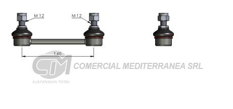 BIELETA DE SUSPENSION DEICAS KIA SPORTAGE 10/15 // TRASERA