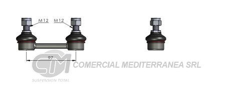 BIELETA DE SUSPENSION DEI CAS RANGE ROVER DISCOVERY II 94-->02 // DELANTERA