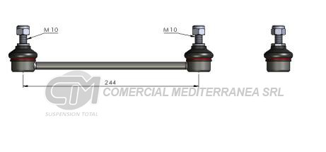 BIELETA DE SUSPENSION DEI CAS MERCEDES BENZ CLASE A 190 - 160 99-->06
