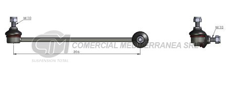 BIELETA DE SUSPENSION DEI CAS MERCEDES BENZ CLASE C (W204) 07-->// DEL