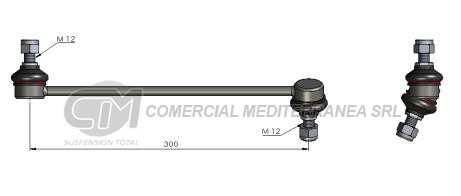 BIELETA DE SUSPENSION DEI CAS NISSAN X-TRAIL 07-->13 / MURANO 07--> /