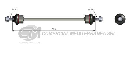 BIELETA DE SUSPENSION DEI CAS PEUGEOT 106 91-->04 // DELANTERA BIELETA DE SUSPENSION DEI CAS