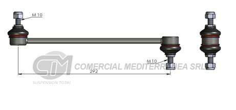 BIELETA DE SUSPENSION DEI CAS RENAULT MEGANE II Y III 10--> // LARGA D
