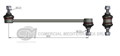 BIELETA DE SUSPENSION DEICAS SUZUKI SWIFT 07/11 DELANTERA LARGO 300 MM