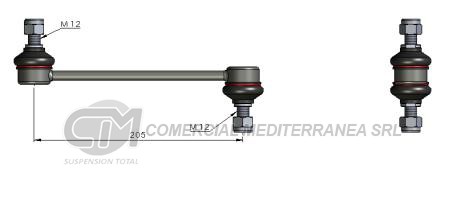 BIELETA DE SUSPENSION DEI CAS FORD GALAXY 95-->06 // DELANTERA