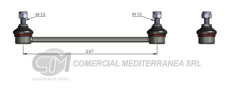BIELETA DE SUSPENSION DEICAS VOLVO S40 95-->/ V40 95--> // DELANTERA X