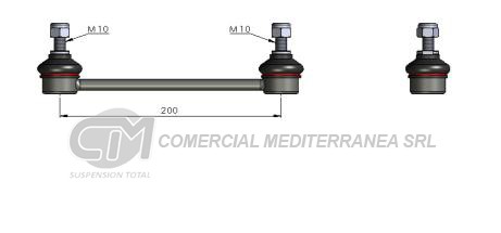 BIELETA DE SUSPENSION DEI CAS VOLVO S40 - V40 95-->00 // DELANTERA