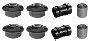 KIT BUJES SUSPENSION COMPLETO VTH PEUGEOT 205 90-00 KIT BUJES TREN DELANTERO PARA BARRA ESTABI