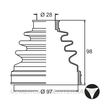 FUELLES DE TRANSMISION JAIME SERRAT TOYOTA HILUX / SW4 (02-15) - (CAJA IZQ-