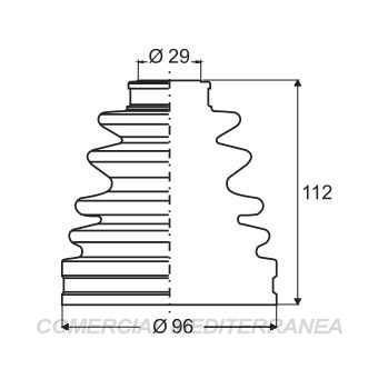 FUELLES DE TRANSMISION JAIME SERRAT TOYOTA HILUX SW4 (98-02) - (CAJA IZQ-D