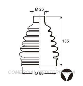 FUELLES DE TRANSMISION JAIME SERRAT FORD MONDEO (94-12) - (CON LOBULOS) -