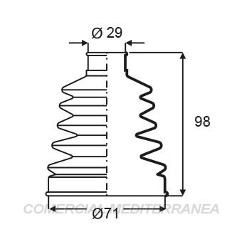 FUELLES DE TRANSMISION JAIME SERRAT VW. AMAROK (10..) - PASSAT (95..) - VENTO