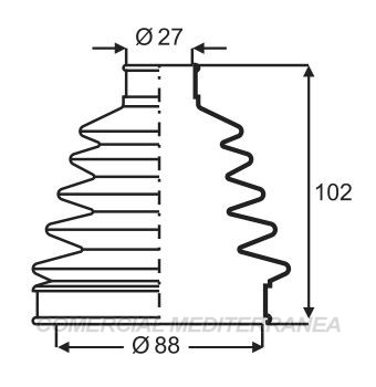 FUELLES DE TRANSMISION JAIME SERRAT RENAULT DUSTER (11..) - OROCH (17..) - F