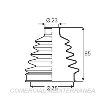 FUELLES DE TRANSMISION JAIME SERRAT RENAULT DUSTER (11..) - OROCH (17..) - CA