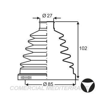 FUELLES DE TRANSMISION JAIME SERRAT RENAULT DUSTER (11..) -OROCH (17..) - (C