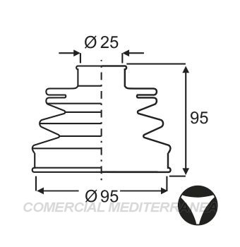 FUELLES DE TRANSMISION JAIME SERRAT NISSAN FRONTIER (02-14) - (CON LOBULOS)