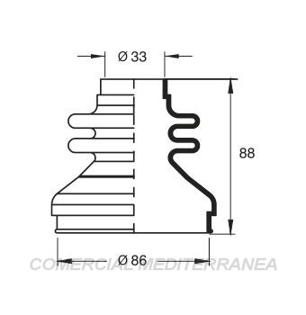 FUELLES DE TRANSMISION JAIME SERRAT CITROEN JUMPER (96..) / PEUGEOT BOXER (