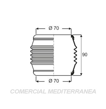 FUELLES DE TRANSMISION JAIME SERRAT RENAULT R4 - 4L - R6 (61-84) (CON CRUCE