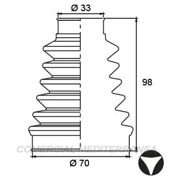 FUELLES DE TRANSMISION JAIME SERRAT PEUGEOT 206 (99-13) - 307 (01-12) / CI