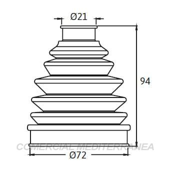 FUELLES DE TRANSMISION JAIME SERRAT VOLKSWAGEN UP (14..) / HYUNDAI HB20 1.0