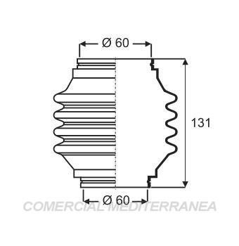 FUELLES DE TRANSMISION JAIME SERRAT RENAULT R4 - 4L - R6 (61-84)(CON CRUCET