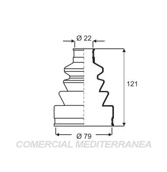 FUELLES DE TRANSMISION JAIME SERRAT RENAULT R6 (CON HOMOCINETICA) (82-92) -
