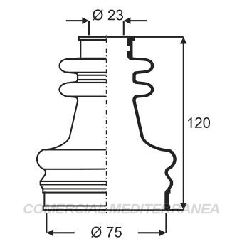 FUELLES DE TRANSMISION JAIME SERRAT RENAULT R18 (..95) - R21 (86-97) - TRAF