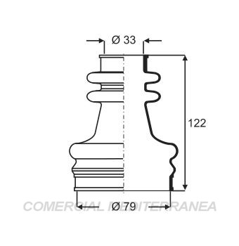 FUELLES DE TRANSMISION JAIME SERRAT RENAULT R18 (...95) - TRAFIC 2.0 (90-