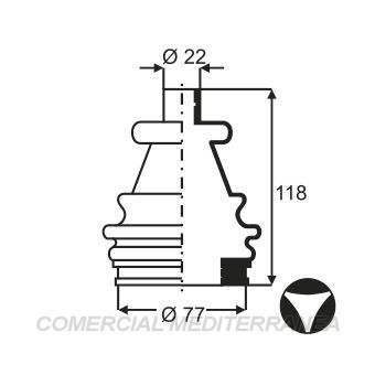 FUELLES DE TRANSMISION JAIME SERRAT RENAULT R21 (86-97) - TRAFIC 1.4 (..89)