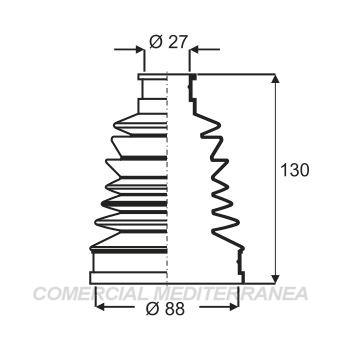 FUELLES DE TRANSMISION JAIME SERRAT RENAULT R19 (88-00) - CLIO (91-00) - E