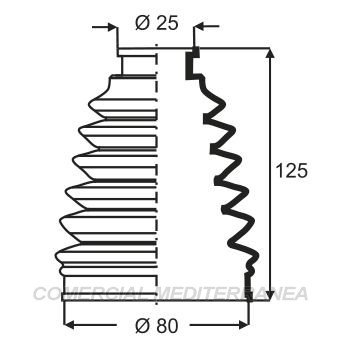 FUELLES DE TRANSMISION JAIME SERRAT RENAULT CLIO (91-99) / CLIO 2 (00..) -