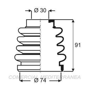 FUELLES DE TRANSMISION JAIME SERRAT FIAT 128 (86-91) - 147 (81-97) - DUNA (
