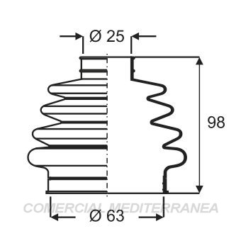 FUELLES DE TRANSMISION JAIME SERRAT FIAT REGATTA (93-94) - TEMPRA (92-98)