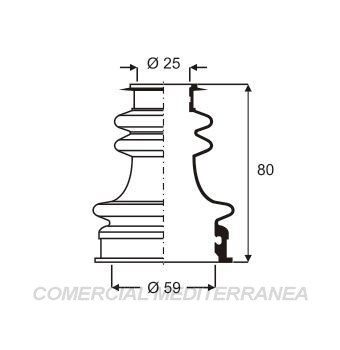 FUELLES DE TRANSMISION JAIME SERRAT FORD SIERRA 2.3 (...94) -(RUEDA - DIF)