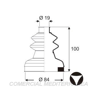 FUELLES DE TRANSMISION JAIME SERRAT CITROEN VISA (TODOS LOS MODELOS) - (CAJ