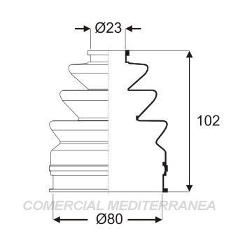 FUELLES DE TRANSMISION JAIME SERRAT CITROEN BX (90-93) - C15 (92...) - XANT