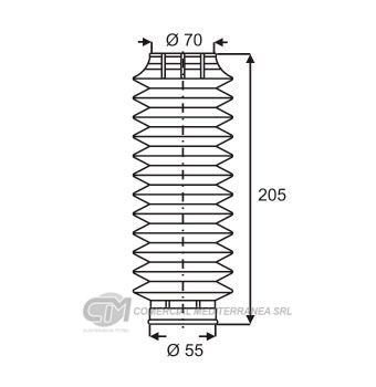 FUELLES DE SUSPENSION JAIME SERRAT TRAS. FORD ECOSPORT (03..) / ESCORT (96..