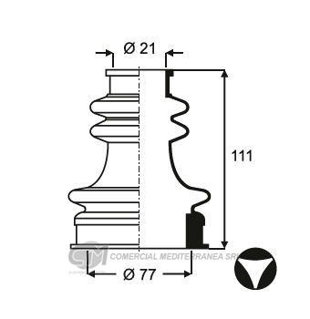 KIT DE TRANSMISION JAIME SERRAT FORD COURRIER (97-11) - ESCORT (96-0