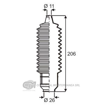 KIT DE DIRECCION JAIME SERRAT FORD SIERRA (..92) - TAUNUS (..92) -