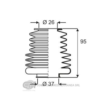 KIT DE DIRECCION JAIME SERRAT RENAULT R12 (..95) - (MECANICA)- (IZQ