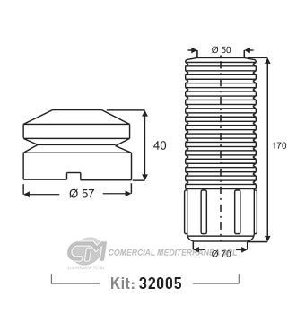 KIT DE SUSPENSION JAIME SERRAT DEL. CHEVROLET CORSA CLASSIC - PICK UP