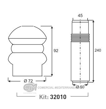 KIT DE SUSPENSION JAIME SERRAT TRAS. FIAT PALIO (97..) - SIENA (97..) -