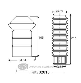 KIT DE SUSPENSION JAIME SERRAT TRAS. FIAT TEMPRA 2.0 16V (92-98)
